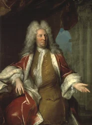 Nicodeme Tessin den yngre, svensk arkitekt - Greve Nicodemus Tessin den yngre (1654-1728), av Desmarees, George (1697-1776). olja på duk