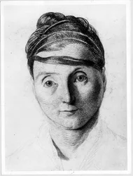En stolt sömmerska, -i "Study of the physiognomy of aliens", teckning av Gabriel