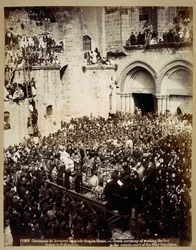 Ceremoni för fottvätt, Heliga gravens kyrka, Jerusalem