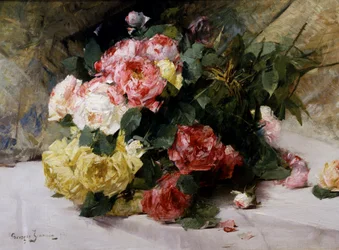 Rosenbuketten. Målning av Georges Jeannin (1841-1925) Privat samling.