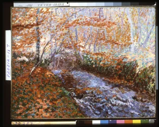 The Briante River (Forest Interior In Autumn) (olja på duk)