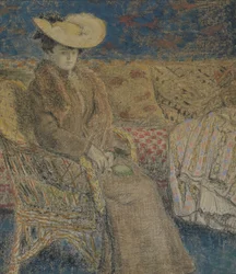 Sittande kvinna, c.1900-06