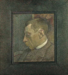Porträtt av Emile Verhaeren 1855-1918, 1900.