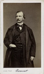 Porträtt av kompositören Auguste Mermet 1810-1889.
