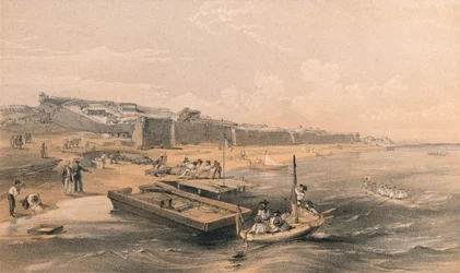 "Fästning Yenikale blickar mot Azofs hav", 1856