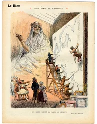 Röda skratt, satiriska i färger