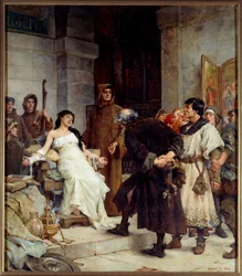 Ett stigma under medeltiden, 1885, h. 2,6 x 3 m, Musée des Beaux-Arts de Nantes