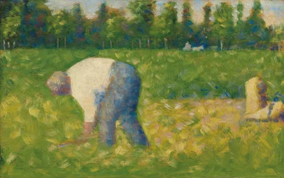 Vägning arbetar; Arbetande bonde, 1882-1883