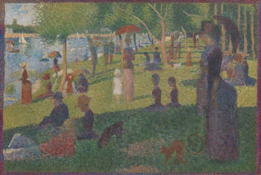 Studera för En söndag på La Grande Jatte, 1884.