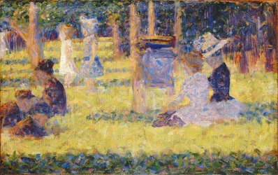Studie för La Grande Jatte, 1884-1885.