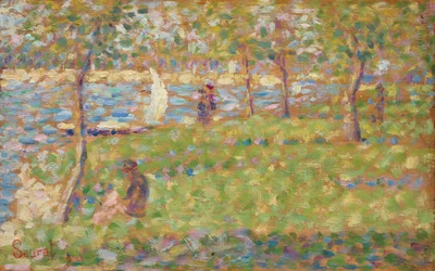 Studie för La Grande Jatte, 18841885.