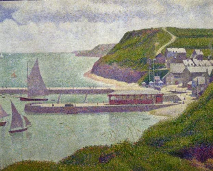 Hamnen i Port-en-Bessin vid högvatten, 1888