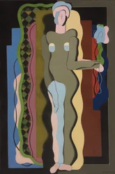 Naken med blomma, 1928