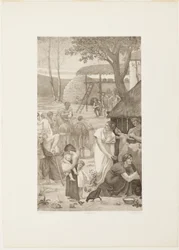 Den heliga Genevièves pastorala liv (höger panel)