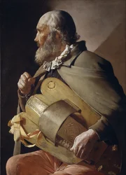 Blind Hurdy-Gurdy-spelare, 1610-1630