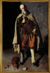 Den gamla hunden. Målning av George of the Tower (1593-1652)