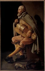 Målning av Georges De La Tour (1593-1652)