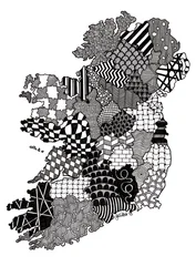 Irland, 2015 (tusch på bristolkartong)