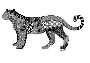 The Leopard, 2015 (bläck på bristolkartong)