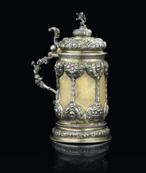 Tankard, Brasso, ca 1700