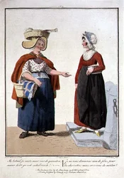 Fish Sellers, graverade av L. Portman