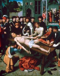 Sisamnes flående, detalj, 1498