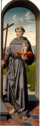 Altartavlan med den heliga Anna: Sankt Antonius av Padua [höger panel], ca 1500-1520 (olja på panel)