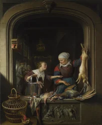 En Poulterers Shop, ca. 1670