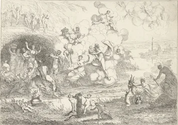 Merkurius ger Bacchus till nymferna The Lives of the Bacchantes (serietitel)