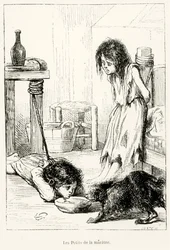 The Pitiful Children, illustration från "L"Annee Illustree", 1868