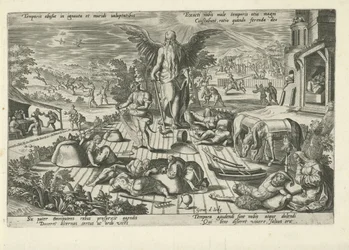 Fader Tid mitt i scener av dåligt beteende Temporis abusus in ignauta et muridi uoluptatibus (...) (titel på objekt) Moralizing Allegories of Time (serietitel)
