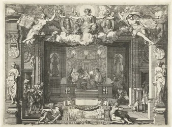 Allegori över Westminsterfördraget Fredsallegori mellan England och Förenade Nederländerna, 1674
