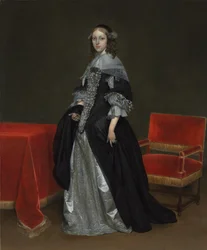 Porträtt av en kvinna, ca. 1665.