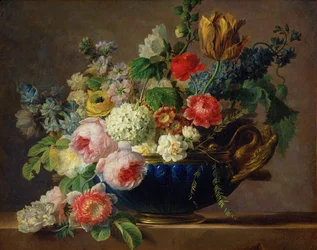 Vas med blommor