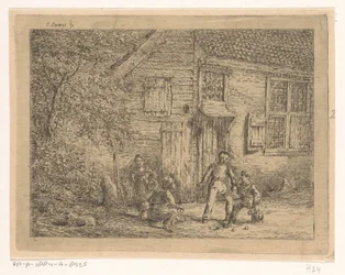 Barn nickar Bollspelaren