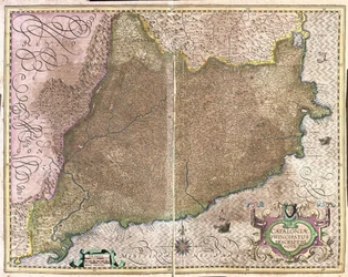 Katalonien, Spanien (gravyr