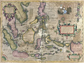 Östra Indien med Borneo och Filippinska (gravyr