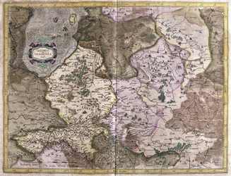 Gelderland och Overijssel, Nederländerna (gravyr