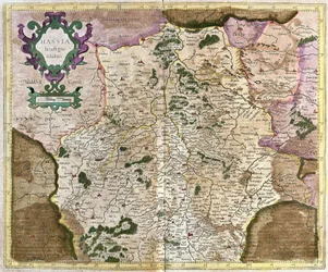 Hessen, Kassel, Tyskland (gravyr
