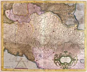 Romagna med Parma, Italien (gravyr