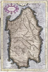 Sardinien, Italien (gravyr