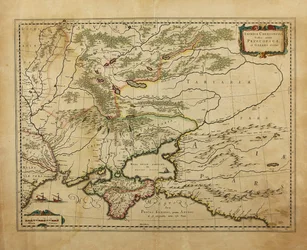 Tauriska Chersonesos. Karta över Krim, 1595