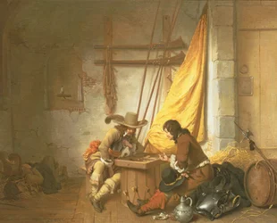Soldater som spelar Tric-Trac, 1653