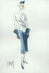 Dammode 1931, kjol och blus / G. Hartung