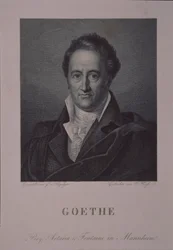 Porträtt av författaren Johann Wolfgang von Goethe 1749-1832