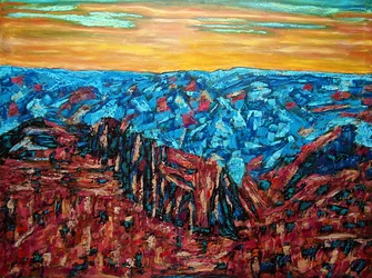 Copper Canyon, 2023 (olja på duk)