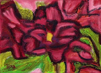 Desert Roses, 2018 (olja på duk)