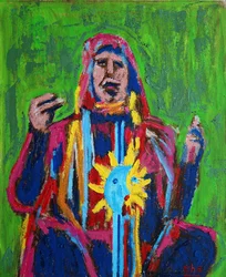 Shaman ii 1, 2019 (olja på duk)