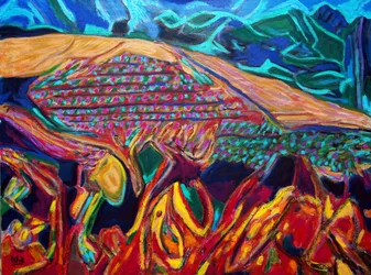 Vishnu Vineyard, 2022 (olja på duk)
