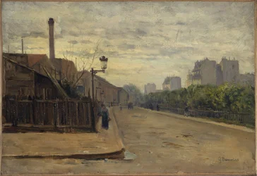 Rue Auguste-Cain, cirka 1900 (olja)